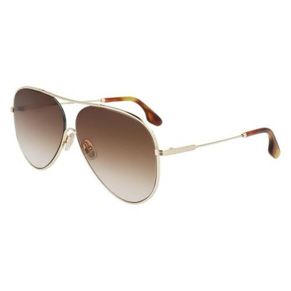 Victoria Beckham VB133S 703 Gold Brown Gradient Oversize Made in Italy 61-12-140 main image 16
